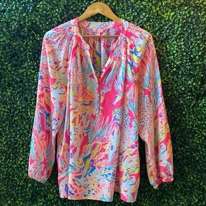 Lilly Pulitzer blouse size xl